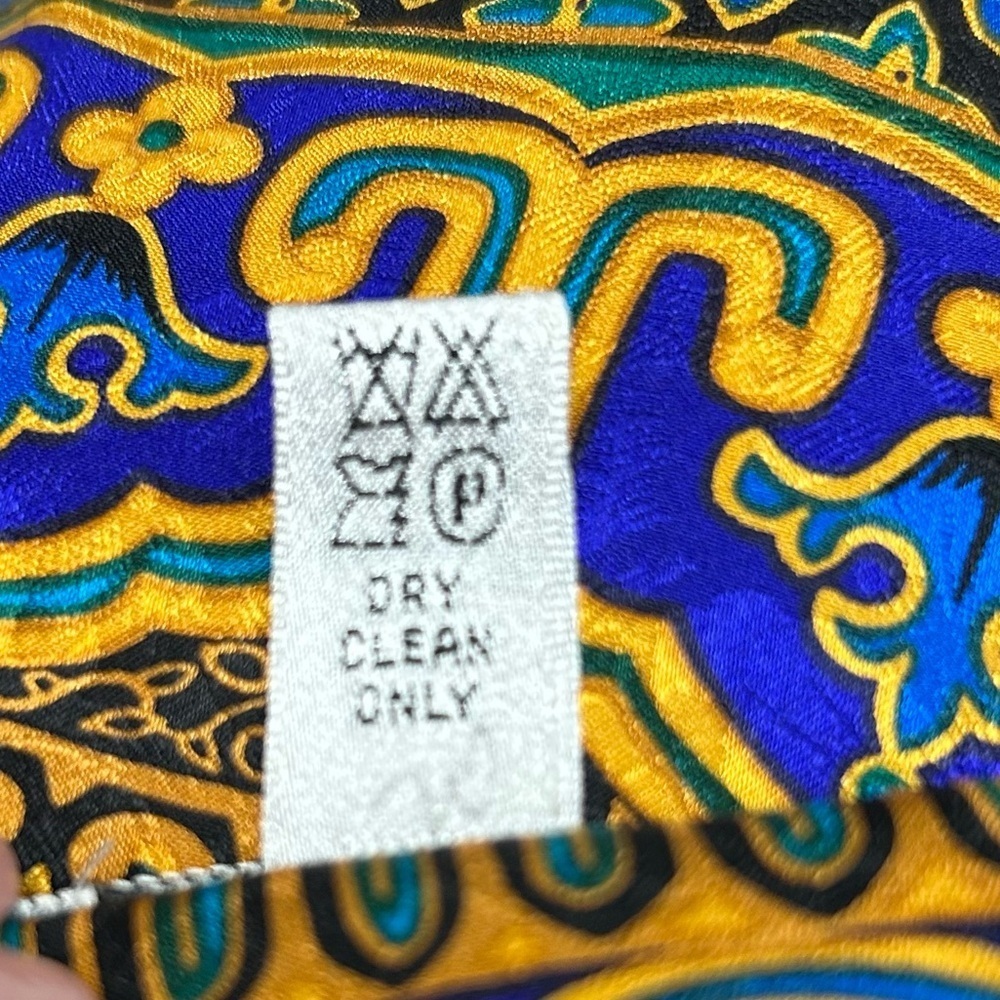 Vintage Adrianna Papell Silk Top 6 Evening Party Hoilday Vibrant Okd Money - Picture 10 of 10